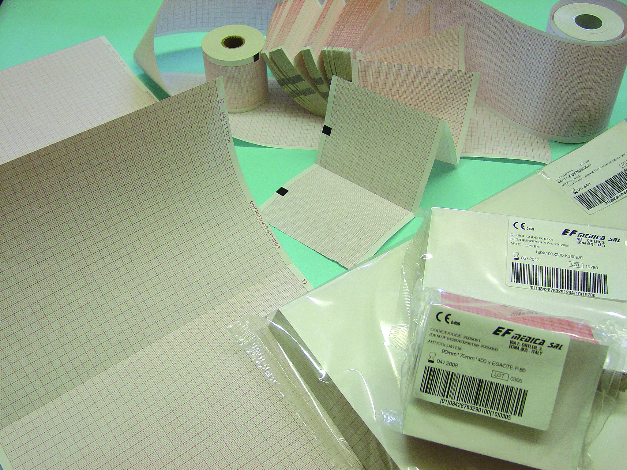 EKG-Papier Cardiorapid K112 Pocket.