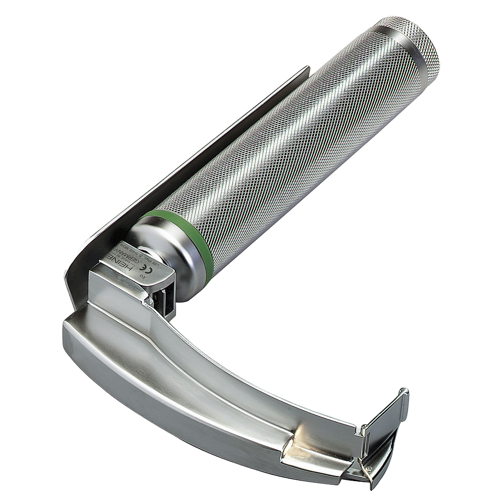 F00022313:HEINE® FlexTip + Fiber Optik (F.0.) Spateln - Set mit Mac 3 und Mac 4 Spatel, Laryngoskopspatel-Set