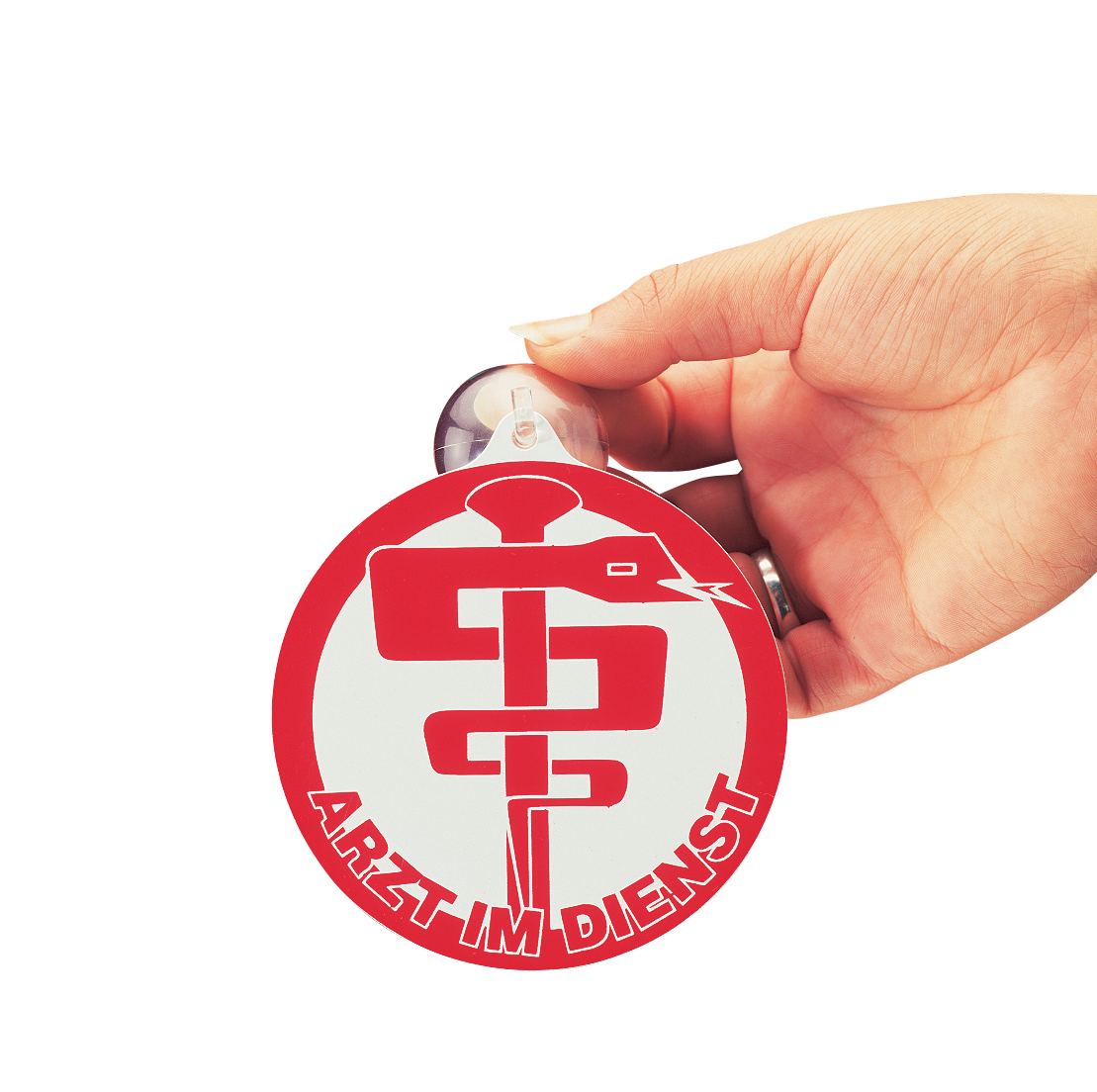 Schild „Arzt im Dienst“