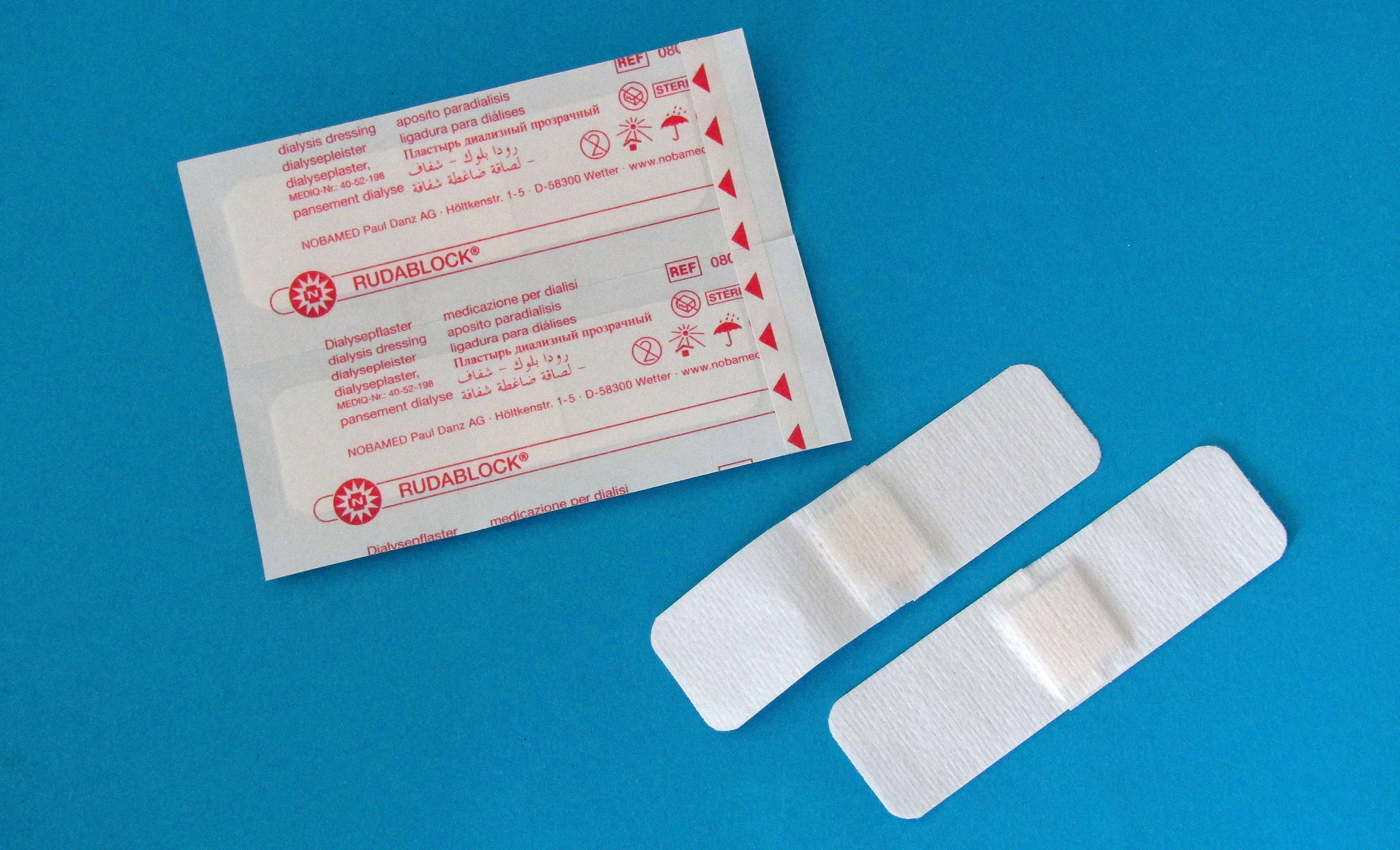 080027:RUDABLOCK® Dialysepflaster, Pflaster, Druckpflaster, Wundpflaster, Wundauflage
