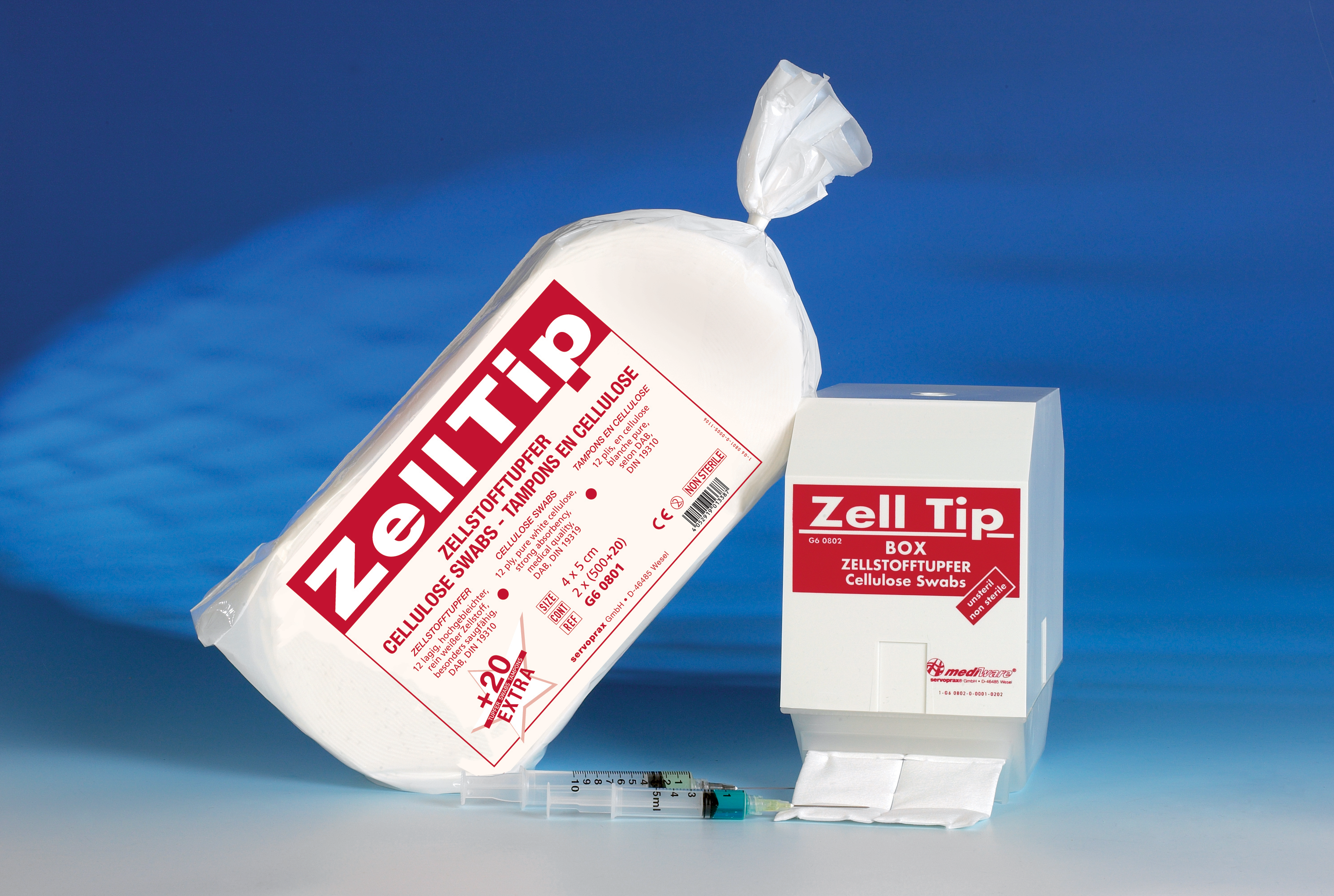 G60802:Zelltupfer, Wattetupfer BOX, Tupferbox