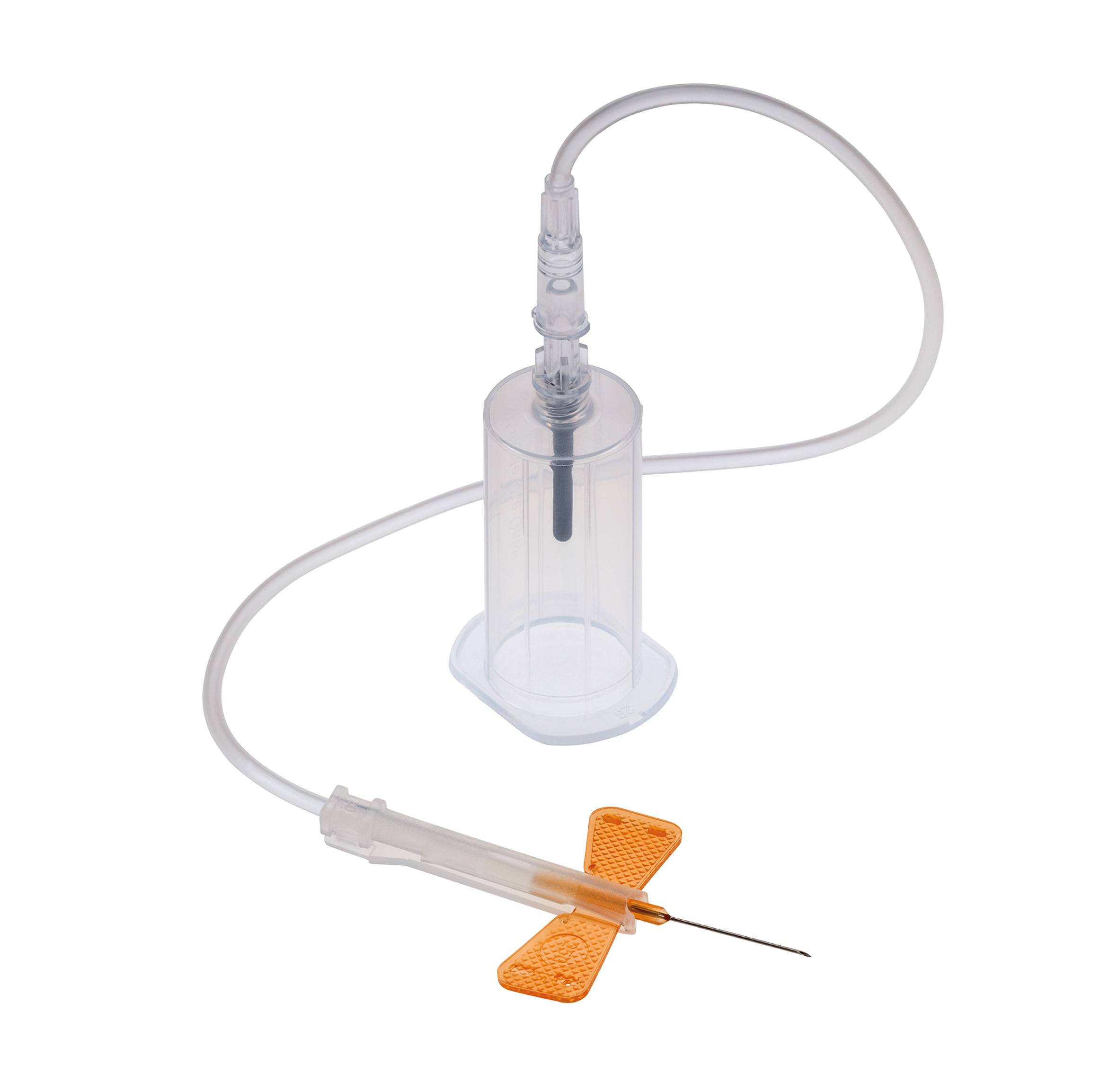 P003792A1:Unistik Shieldlock Sicherheitsblutentnahmeset mit Luer Adapter und Halter, Blutabnahmeset, Kanüle