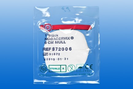 872006:Nobacervix Mull-Watte-Tampon steril, Wattetampon,