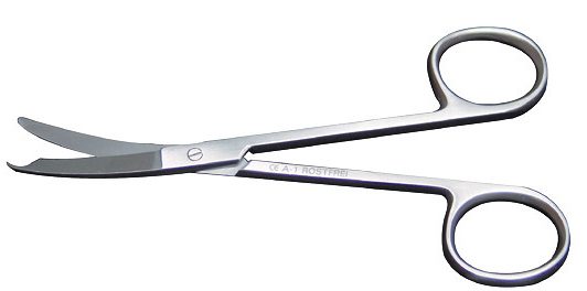 Ligaturschere Spencer, Fadenschere, 

Operationsschere, 

Nahtschere