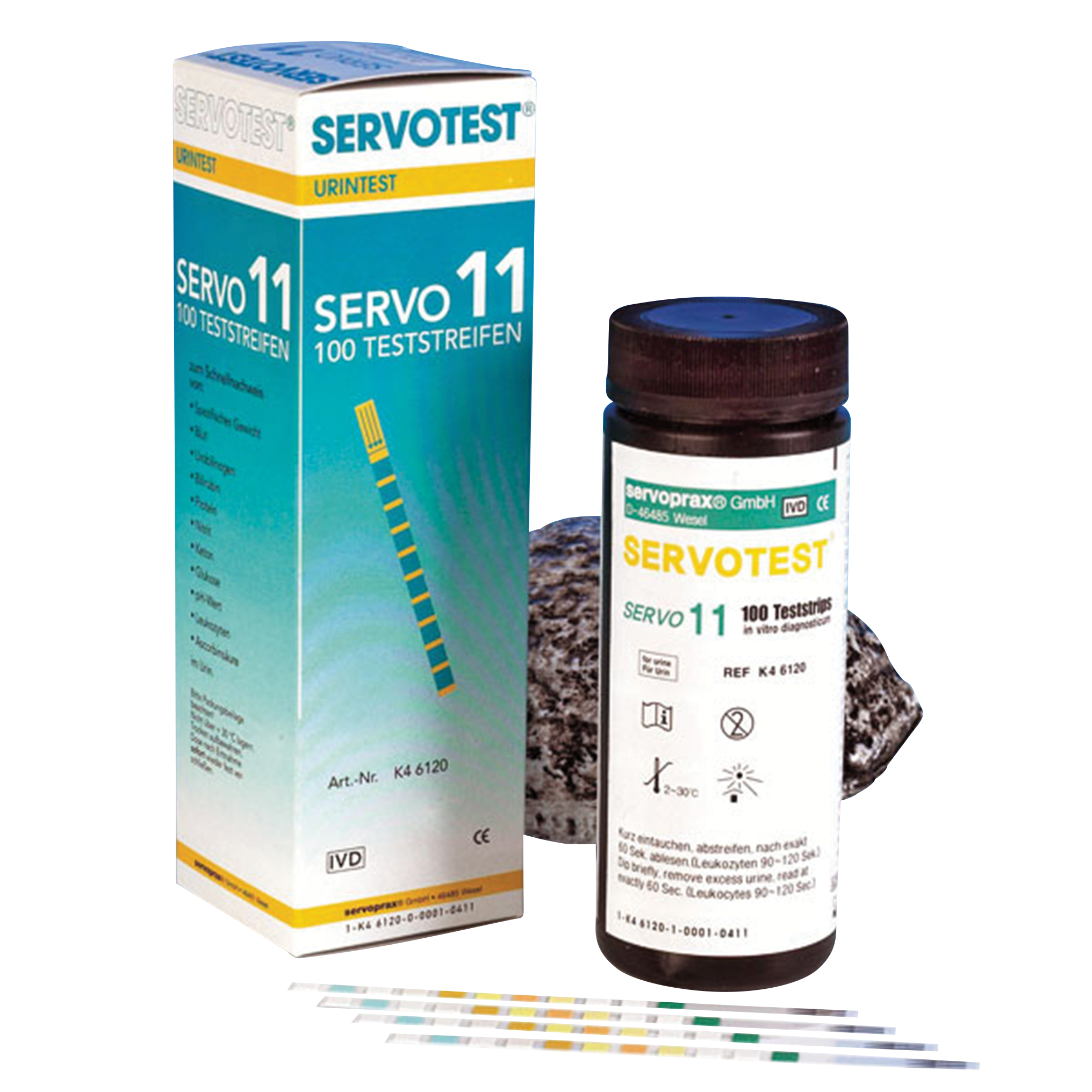 K46120:SERVOTEST® 11 Urinteststreifen K46120:SERVOTEST® 11 Urinteststreifen