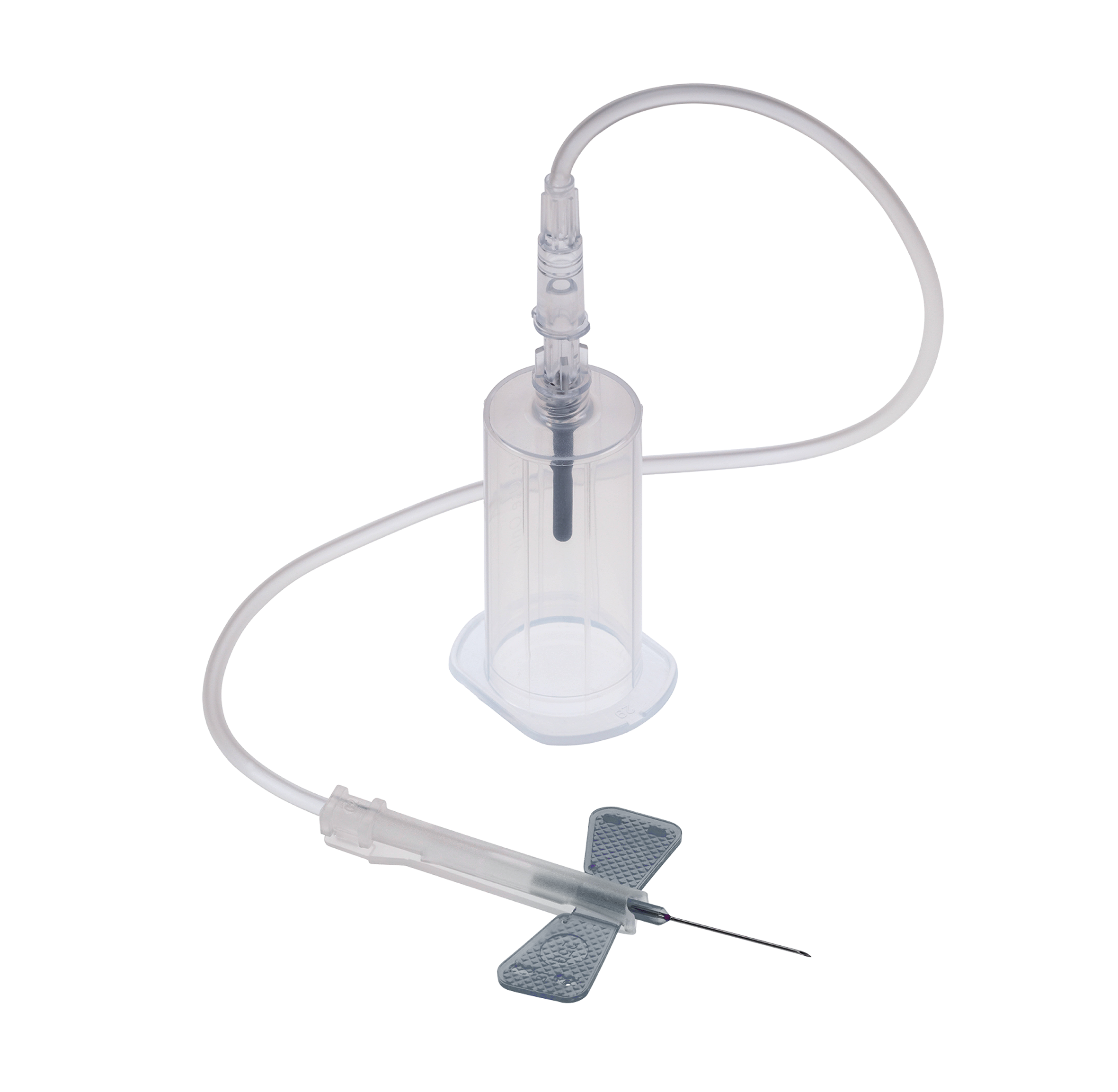 P003780A1:Unistik Shieldlock Sicherheitsblutentnahmeset mit Luer Adapter und Halter, Blutabnahmeset, Kanüle