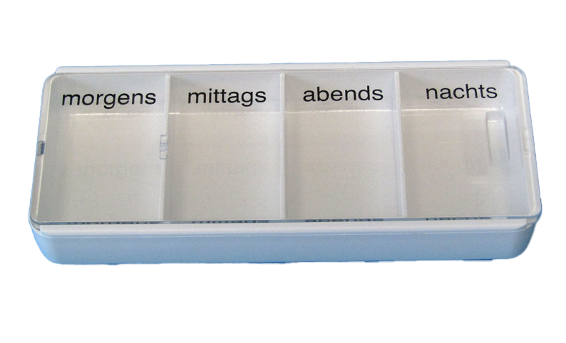 3085:Medi 7 Wochendispenser, Medikamentenaufbereiter, Ersatzdispenser, Ersatzdeckel