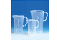 Sammelgefäß, PP, mit Deckel, PC, erhabene Skala, 2000 ml, Urinsammelgefäß