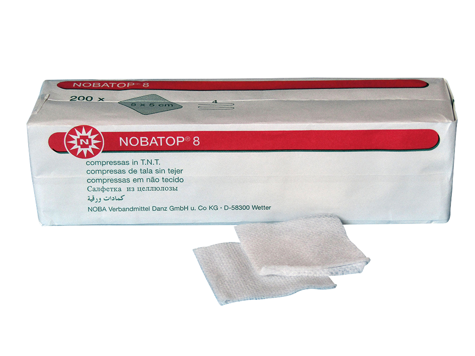 854005:NOBA TOP®-soft – Vliesstoffkompressen-unsteril, Kompresse, Tamponaden, Salbenverband 854005:NOBA TOP®-soft – Vliesstoffkompressen-unsteril, Kompresse, Tamponaden, Salbenverband