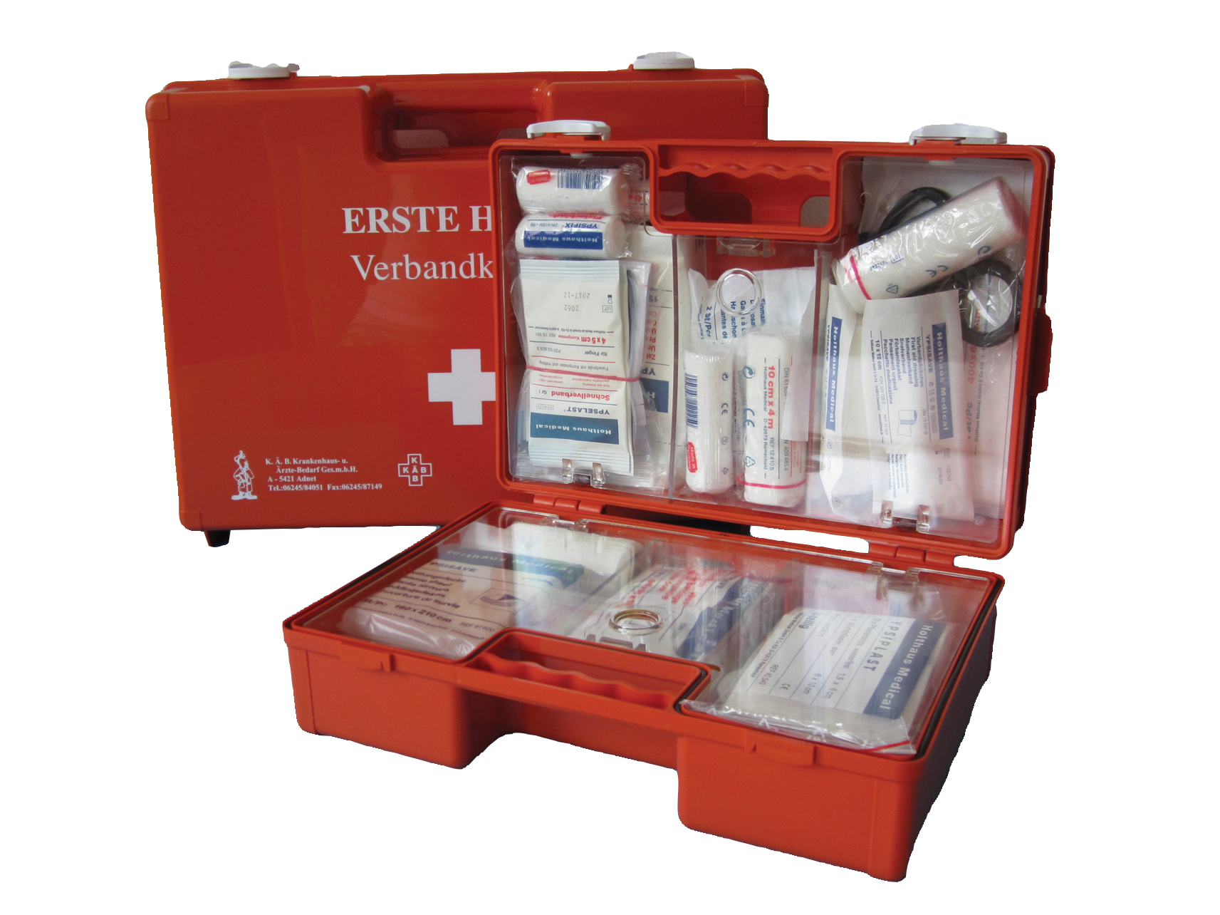 9332:Erste-Hilfe Koffer Typ 1, Verbandkasten, Notfallkoffer, gefüllt oder leer und Nachfüllpackung
