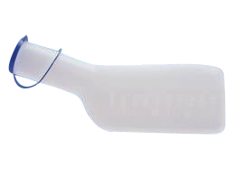 Urinflasche milchig, Bettflasche, Patientenflasche
