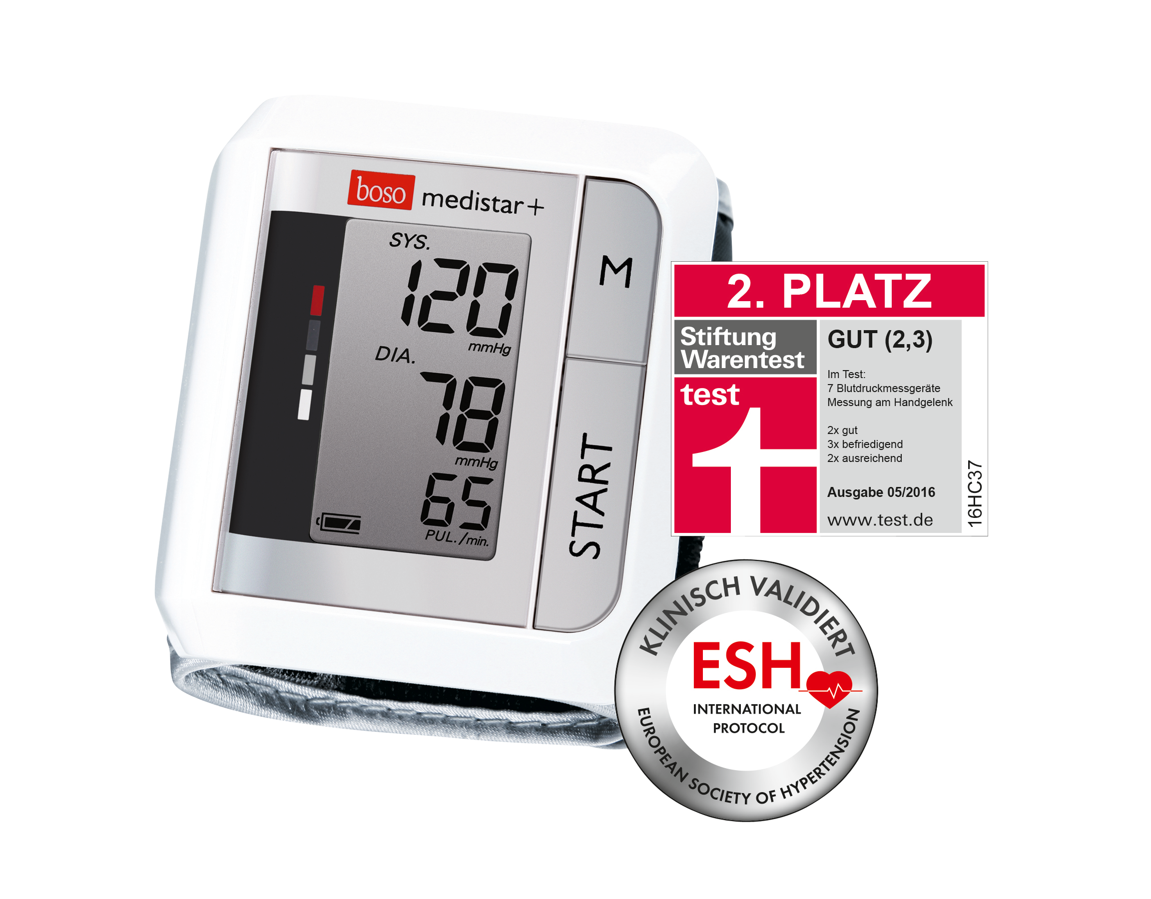 4760143:BOSO medistar +, Unterarm-Blutdruckmessgerät