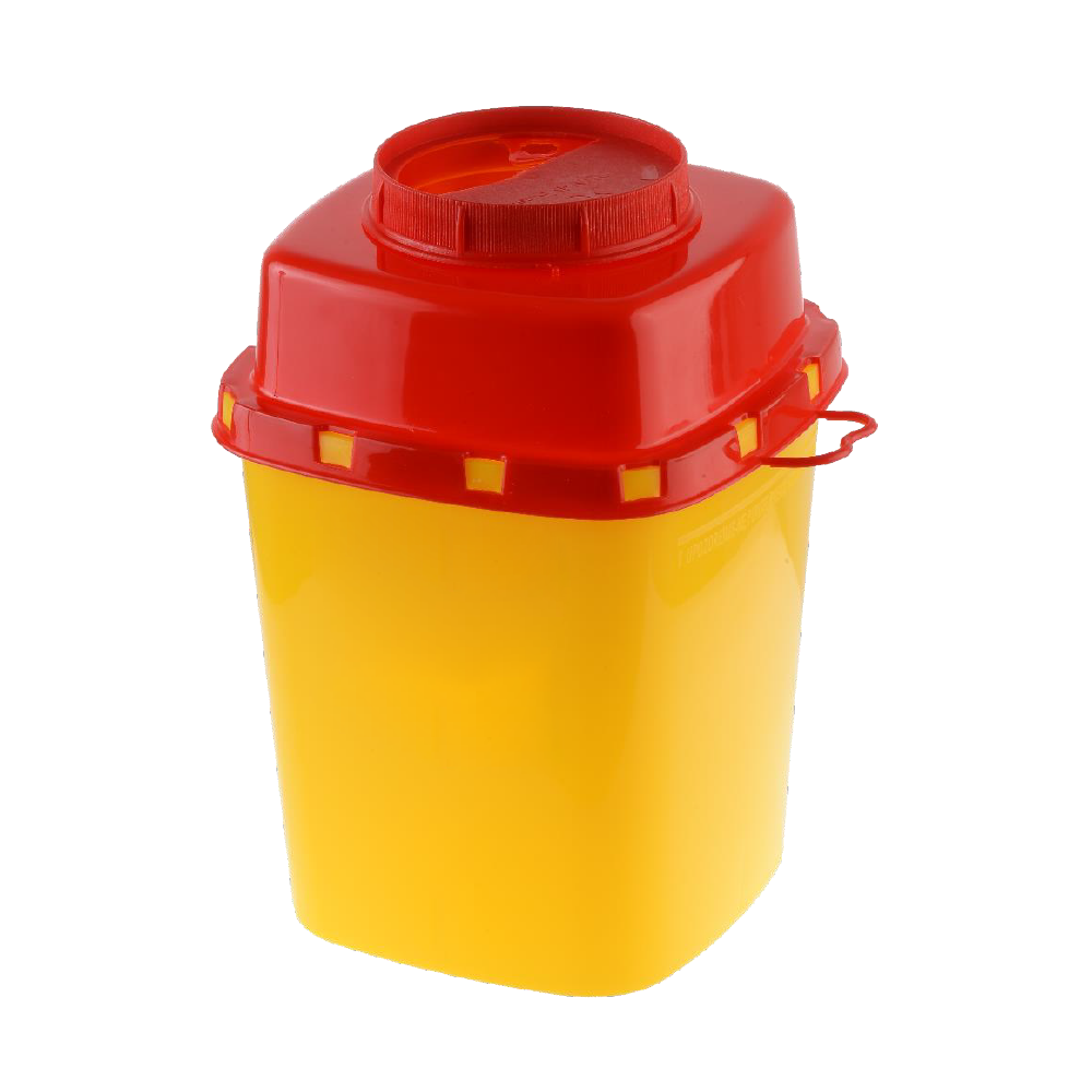 Kanülenabwurfbehälter, Kanüleneimer, Sicherheitsbehälter, Sicherheitsbox für Kanülen, Abwurfbehälter
