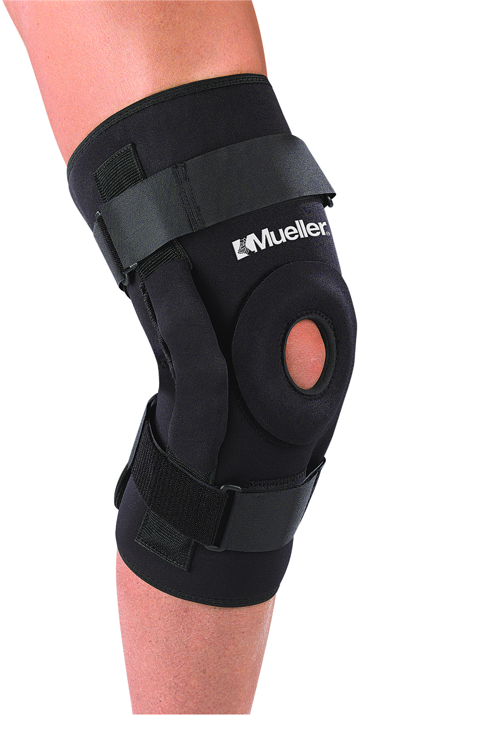 MUB5333MD:MUELLER PRO LEVEL™ Kniebandage Deluxe mit verstellbarem Triaxial-Gelenk