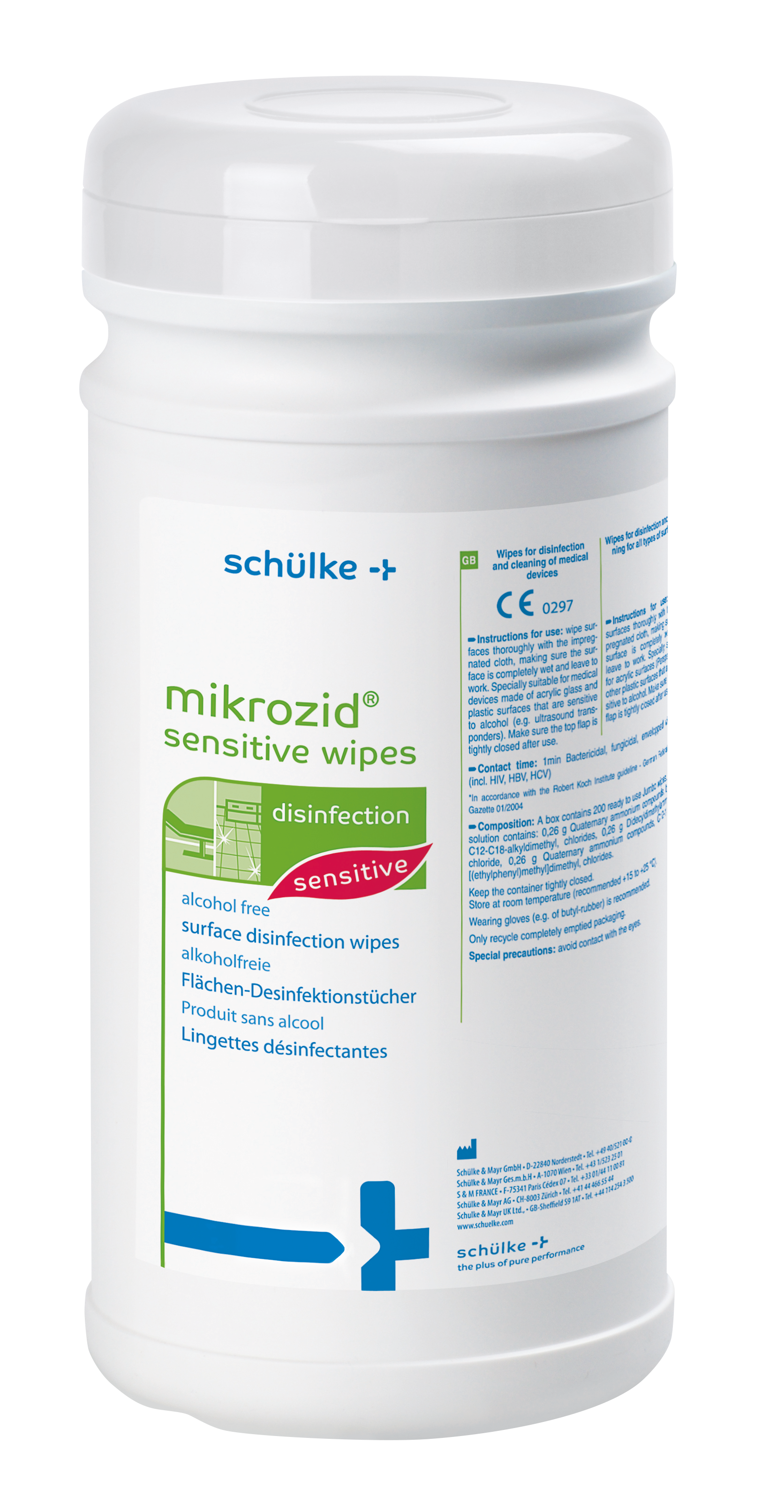 SM109184:MIKROZID® sensitive wipes & sensitive wipes premium