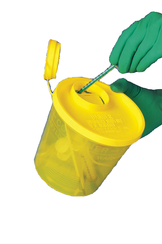 I90705:Kanülenabwurfbehälter, Sicherheitsbehälter, Sicherheitsbox für Kanülen