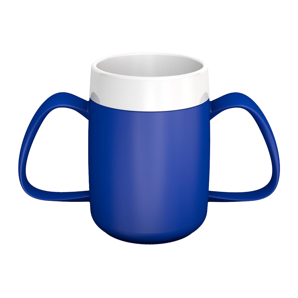 2-Henkel-Becher mit Trink-Trick, Doppelgriff-Becher