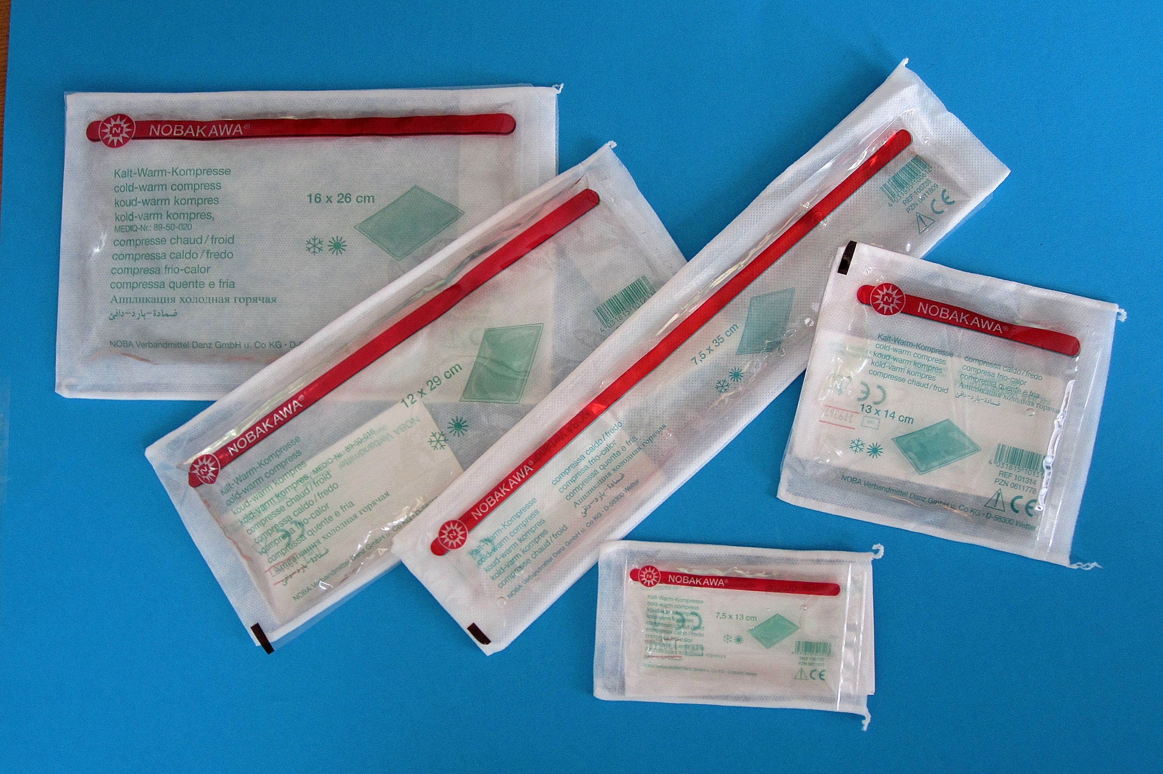 M11328SCH:NOBAKAWA Kalt-/Warmkompressen, Therapie,  Schmerzbehandlung