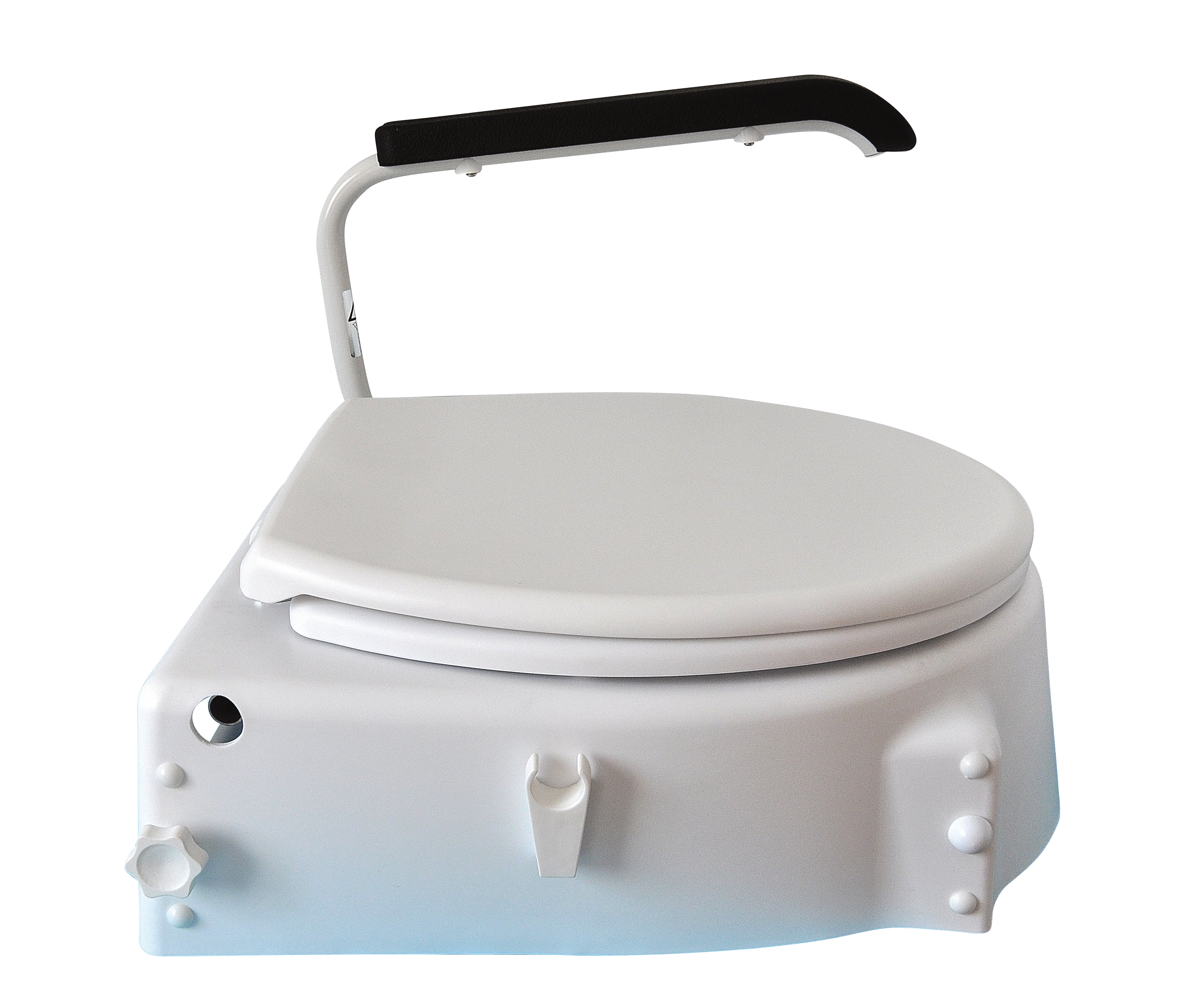 Toilettsitzerhöhung mit Armlehnen, Erhöhung für Toiletten