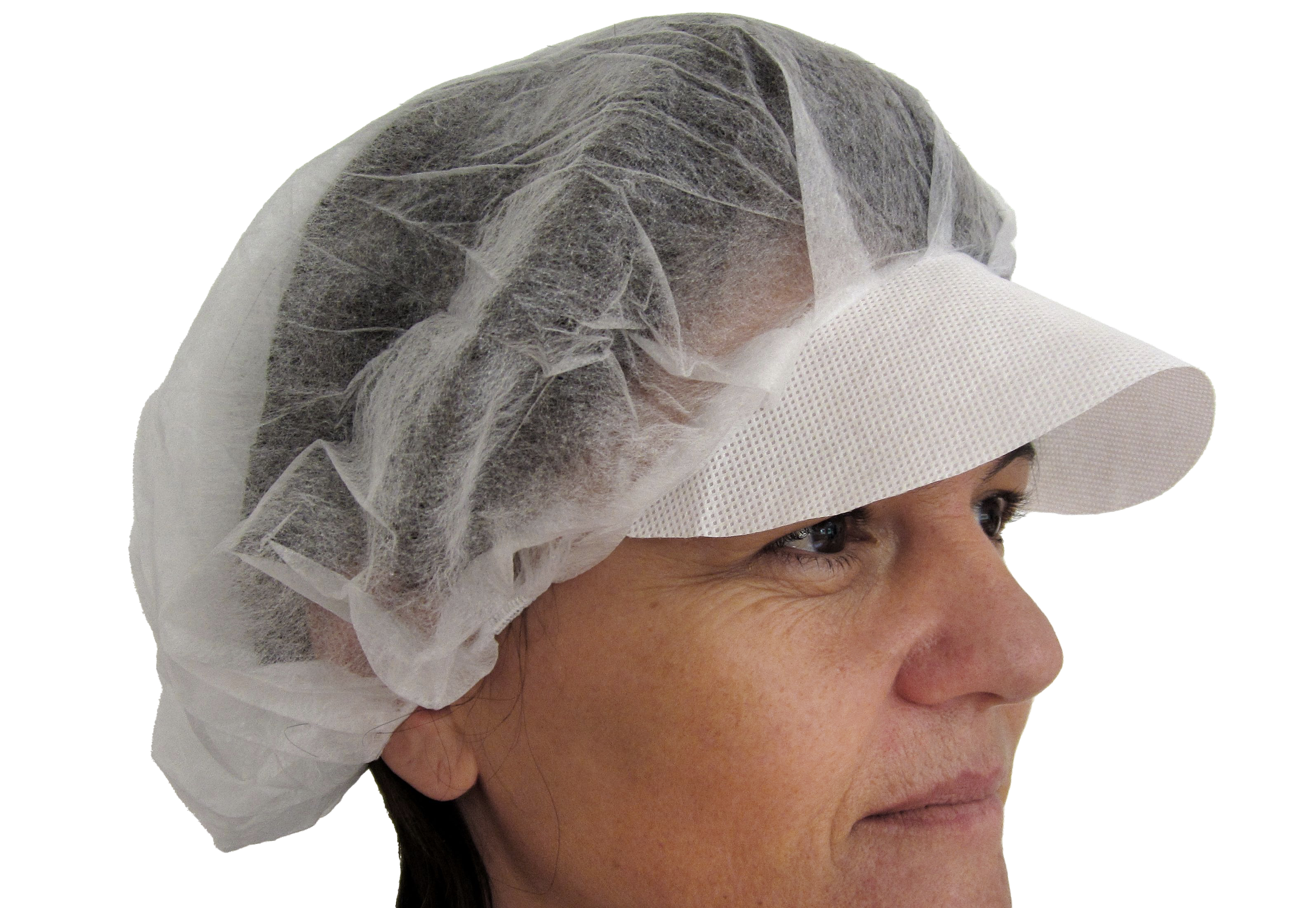 Haube mit Schirm, Baretthaube