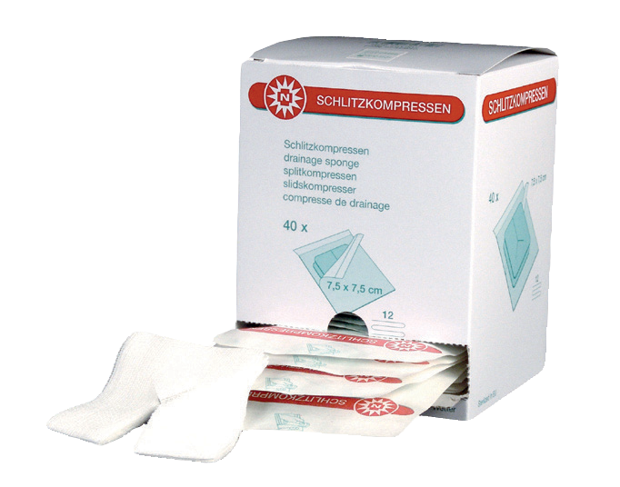 751205:Schlitzkompressen-Set, Kompresse, Tamponade, Wundabdeckung 751205:Schlitzkompressen-Set, Kompresse, Tamponade, Wundabdeckung