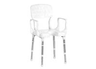 Duschhocker Nizza komplett mit Armlehnen und Rückenlehne