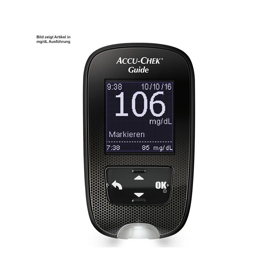 BOE07400870003:Accu-Chek Guide Set mg/dl Blutzuckermessgerät, Glukosemessgerät, Blutzuckertester