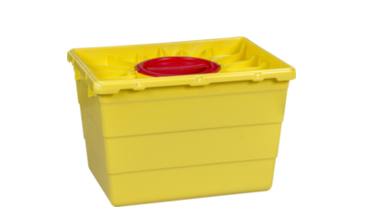 773899125:Kanülenabwurfbehälter, Sicherheitsbehälter, Sicherheitsbox für Kanülen, Entsorgungsbehälter