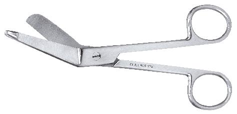 Verbandschere kniegebogen, Listerschere, medizinische Schere, Winkelschere