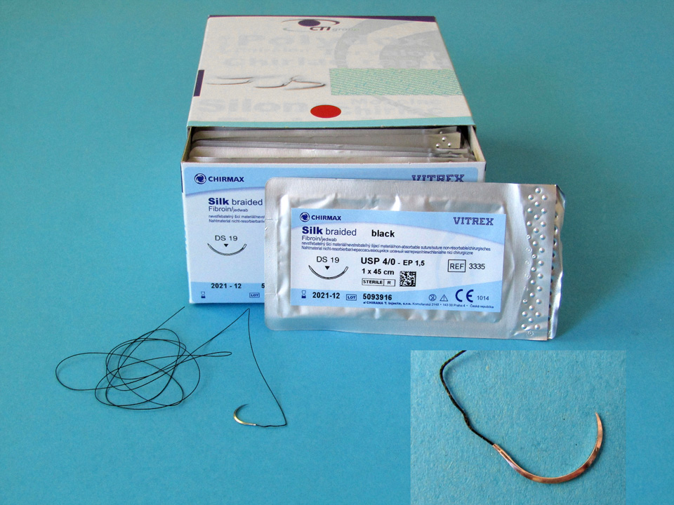 V3345:SILK Nahtmaterial, Suturmaterial
