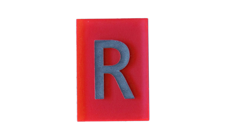 CA7216:Röntgen-Bleibuchstaben, Markierungsbuchstaben