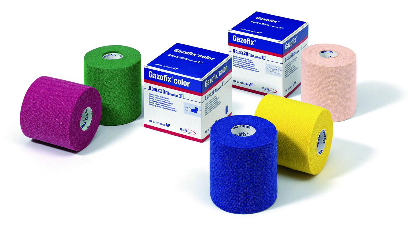 4664200:GAZOFIX® color Fixierbinde, elastische Binde, farbige Binde