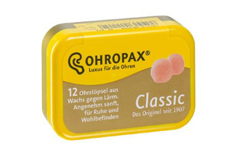 PGER:Ohropax Classic, Geräuschschutz