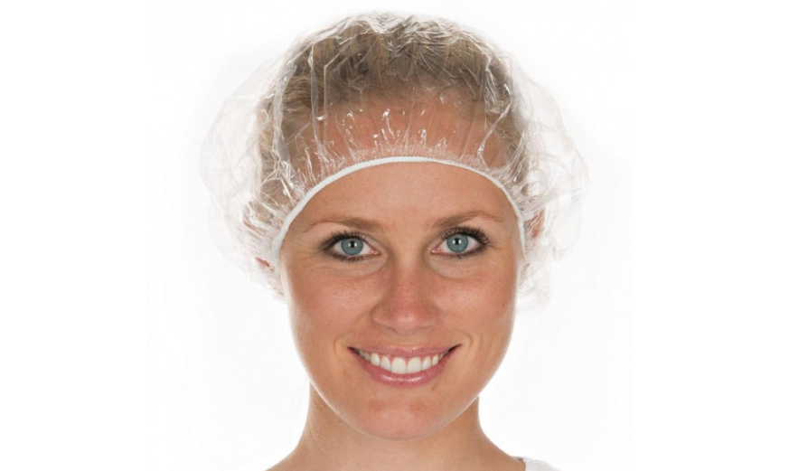 Duschhaube transparent, Einweg-Duschhaube