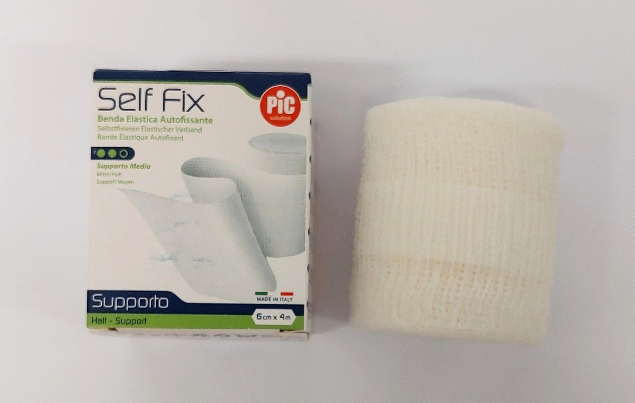 Self-Fix krepp Haftbinde, Fixierbinde, elastische Binde, Fixierrolle