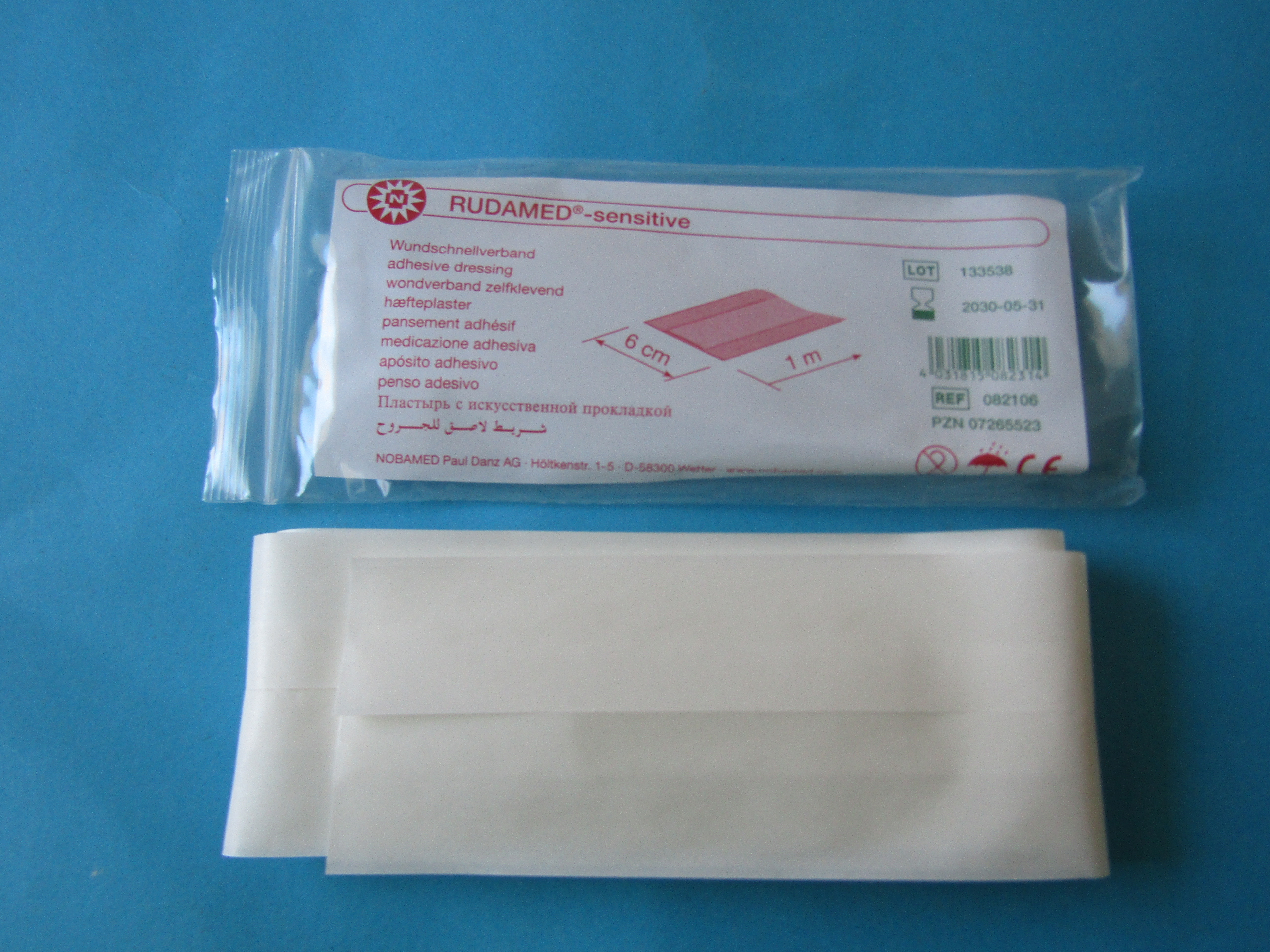 082106:RUDAMED® sensitive, Schnellverband, Verband, Wundverband, Verbandrolle, Pflaster