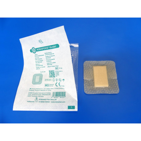 777111:Nobasponge Border Silikon Schaumstoffverband, Pflaster,