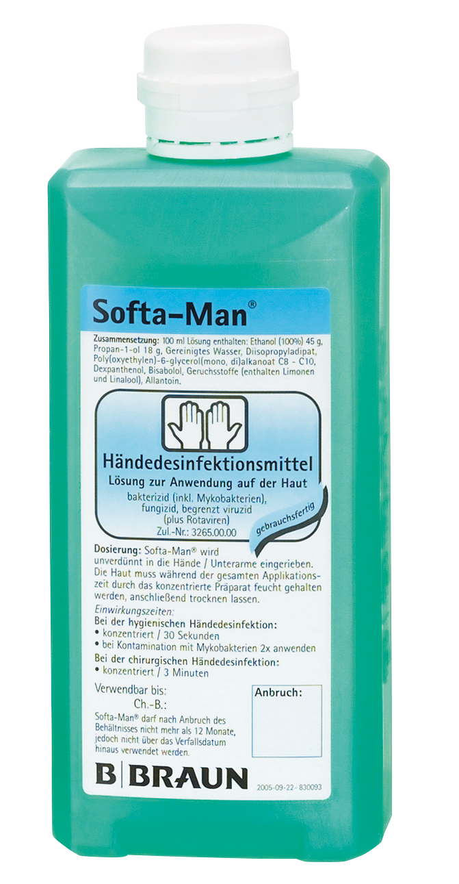 Softa Man Händedesinfektion, Desinfektionsmittel,