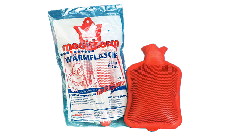 Wärmflasche aus Gummi, Heizflasche