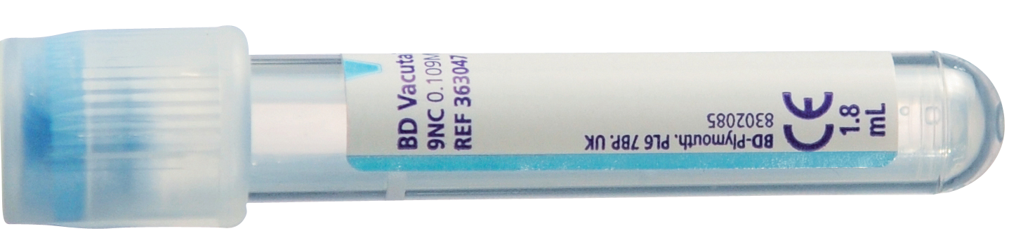 363047:BD VACUTAINER® Citratröhrchen, Gerinnungsröhrchen, Blutentnahmeröhrchen