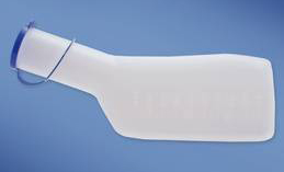 Urinflasche milchig, Bettflasche, Patientenflasche