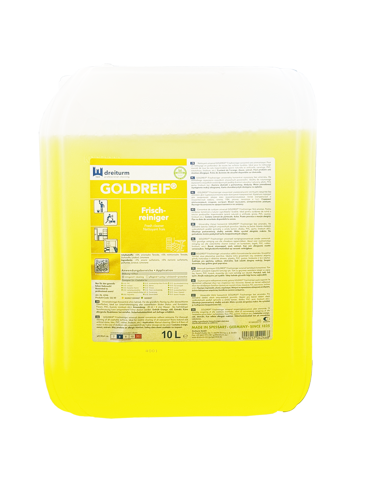 4246:Oberflächenreiniger Goldreif 10L, Universalreiniger