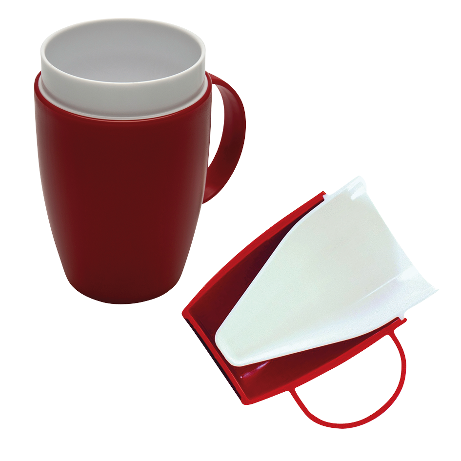 Becher mit Trink-Trick
