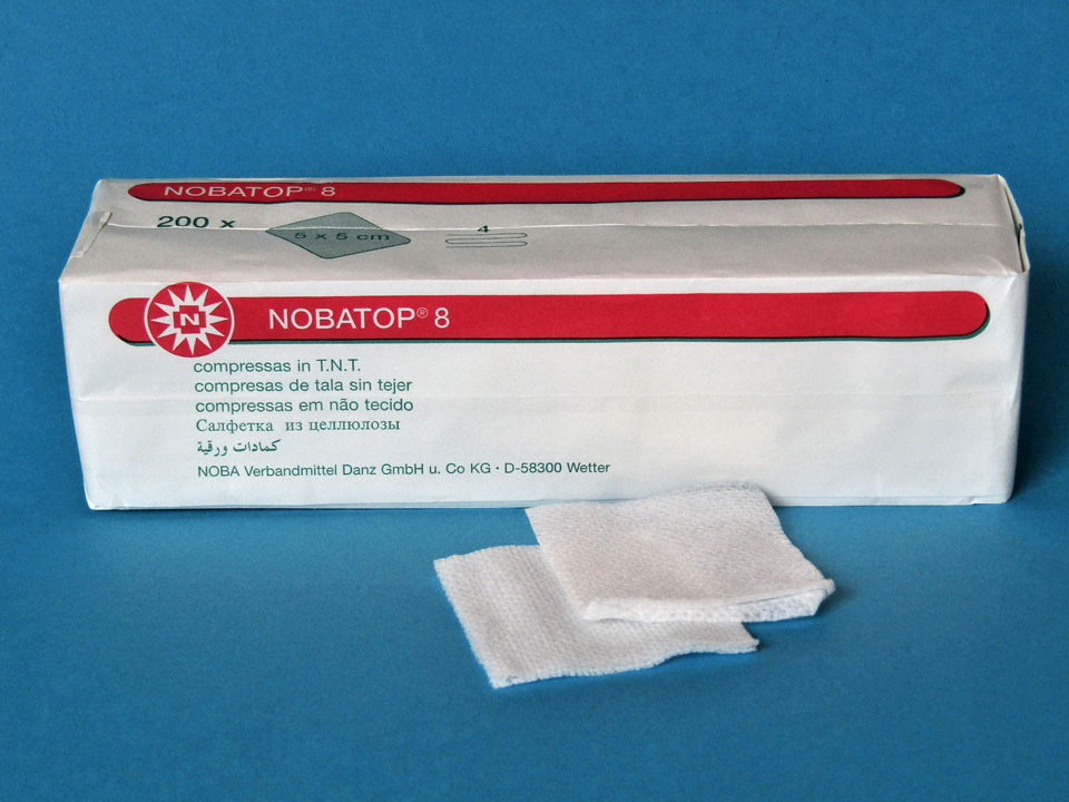 854006:NOBA TOP®-soft – Vliesstoffkompressen-unsteril, Kompresse, Tamponaden, Salbenverband 854006:NOBA TOP®-soft – Vliesstoffkompressen-unsteril, Kompresse, Tamponaden, Salbenverband