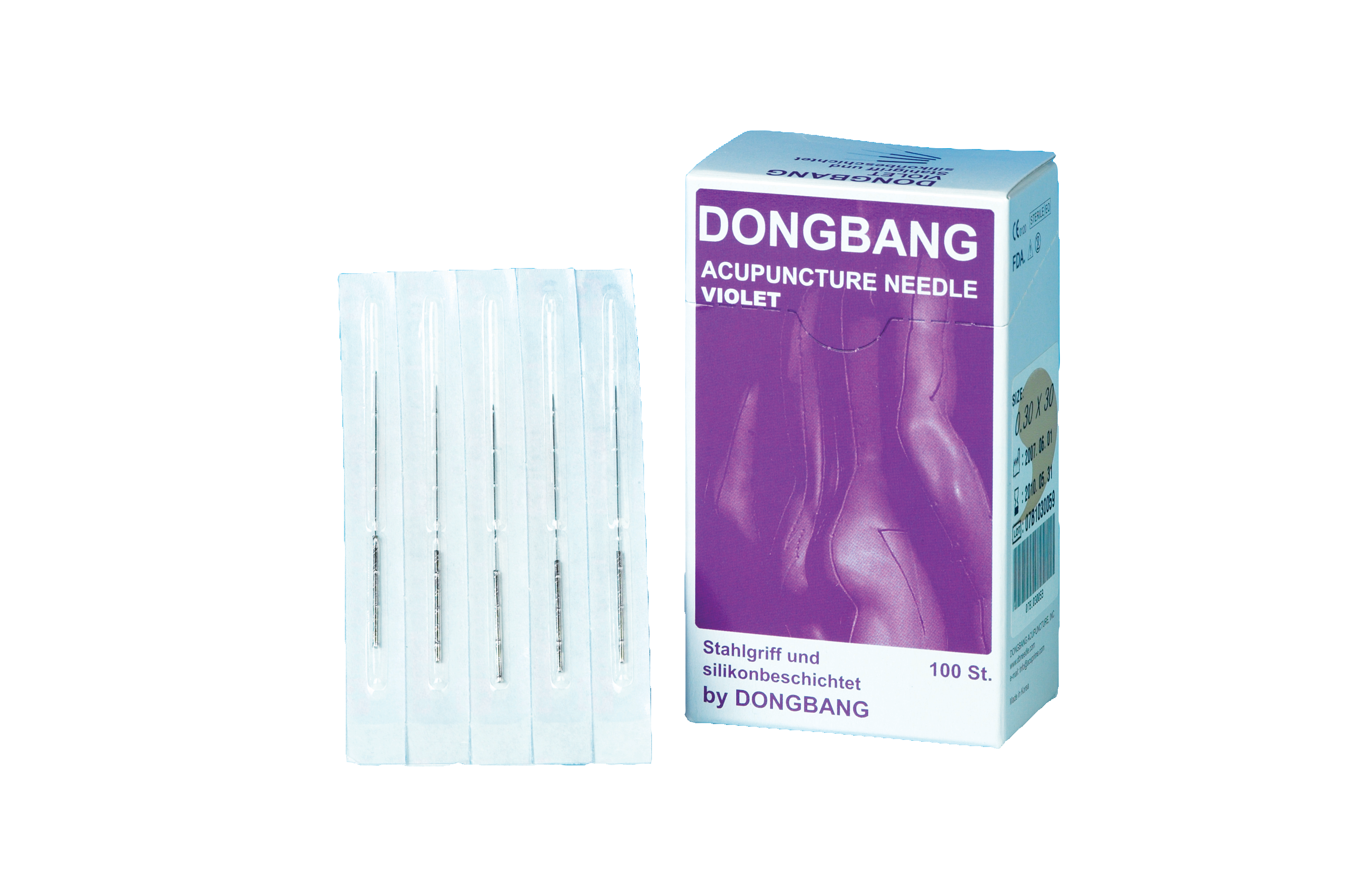 S8DV2015:DONGBANG –  Akupunkturnadeln mit Stahlgriff