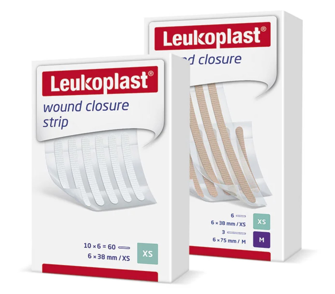Leukoplast Strip Wundnahtstreifen, Streifenpflaster - braun