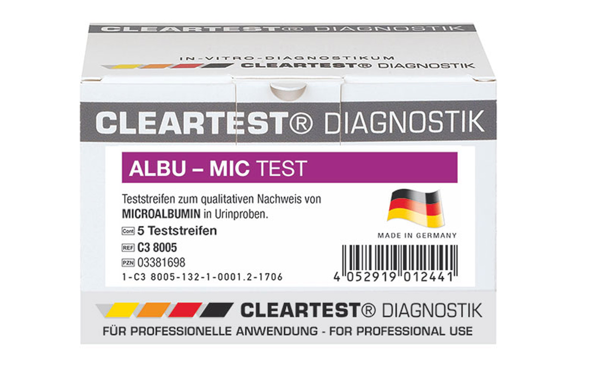 Albu-Mic Teststreifen, Nierenfunktions-Teststreifen