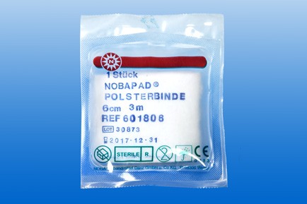 601806:Nobapad steril, Polsterbinde, Watte, Pad