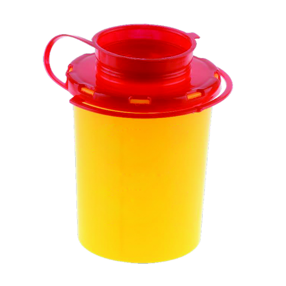 Kanülenabwurfbehälter, Kanüleneimer, Sicherheitsbehälter, Sicherheitsbox für Kanülen, Abwurfbehälter