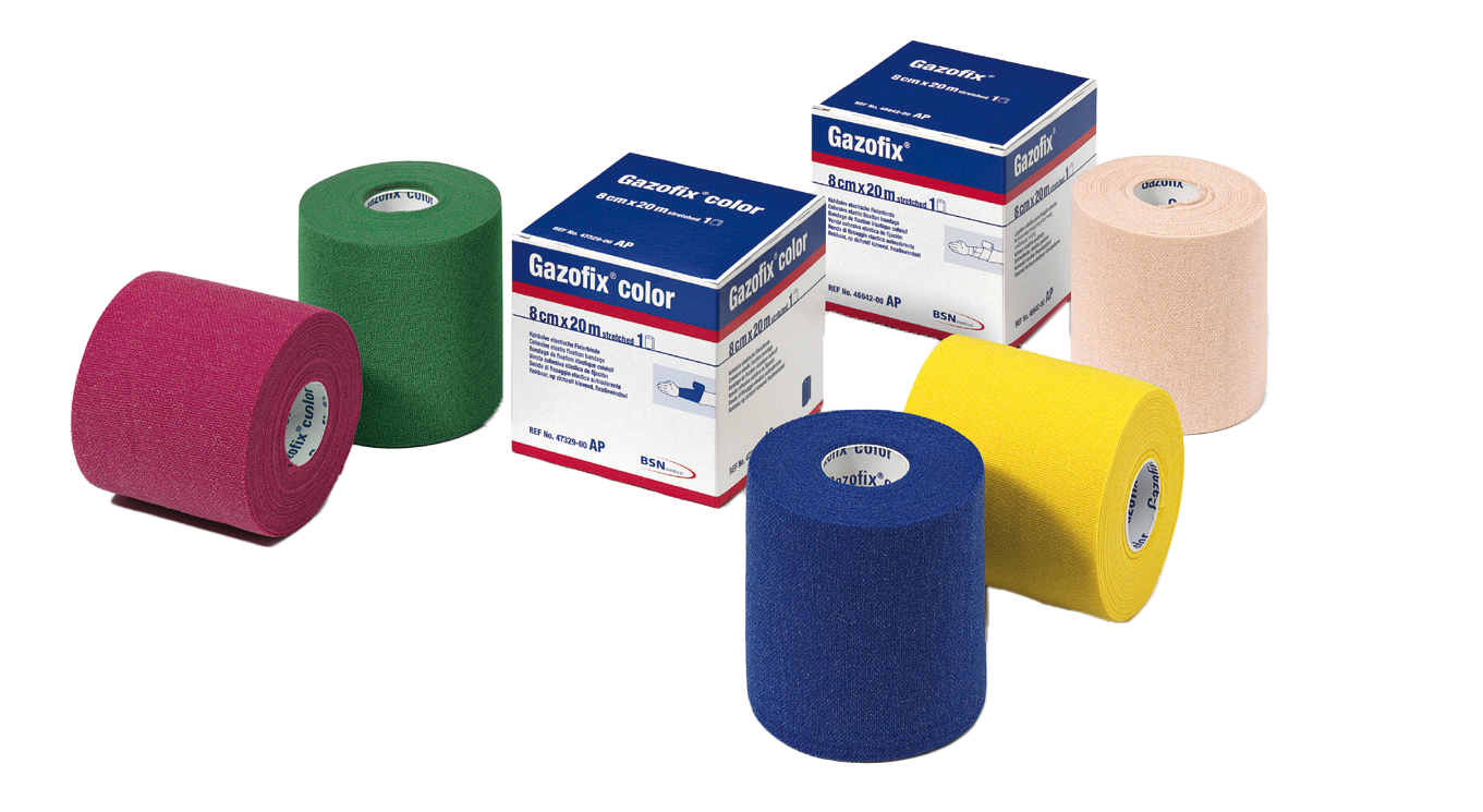 4664200:GAZOFIX® color Fixierbinde, elastische Binde, farbige Binde